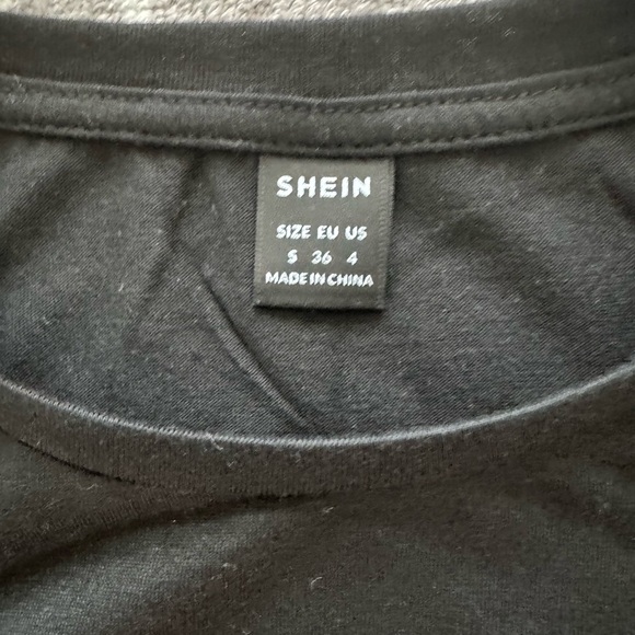 SHEIN Classic Black Sleeveless Dress Curved Hem - Coverup casual sexy - Picture 6 of 10